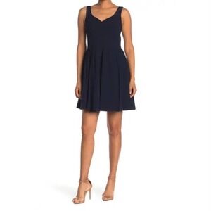 NWT Nanette Lepore • Fit & Flare Cocktail Mini Dress in Navy, Sleeveless, Size 2